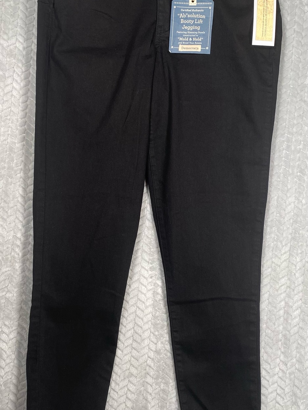 NWT Democracy "Ab"solution Booty Lift Jegging Black Jeans Size 12